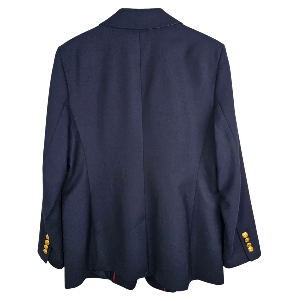 Banana Republic Navy Blue Captain's Blazer Gold Buttons NWOT - Picture 6 of 14